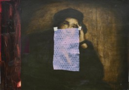 Portrait (H.A.), 2017, oil on wood, 60✕90 cm 