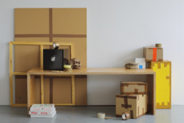 Studio Still Life 2011-2019, 2019, oil on canvas, bronze, wood, sponge and human bone, several parts, studio view Düsseldorf 2019 