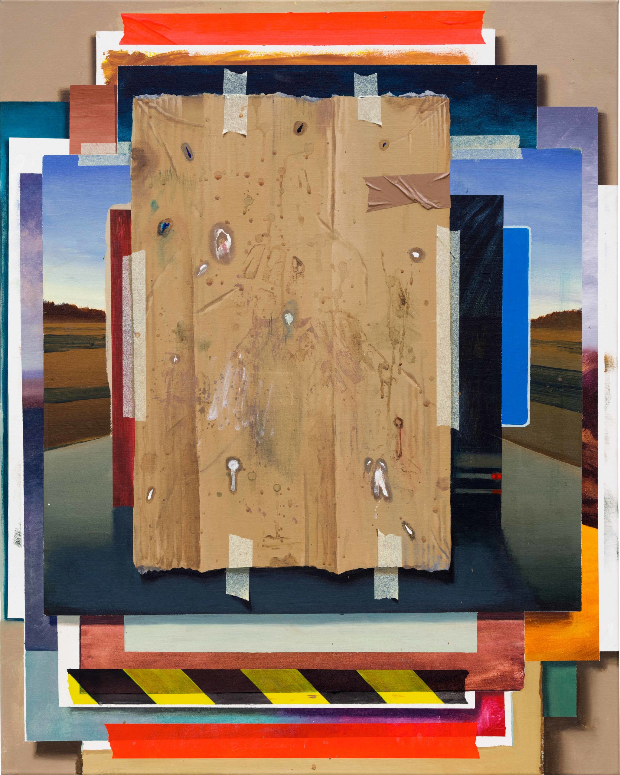 Zentrum II, 2013, oil on canvas, 100✕80 cm 