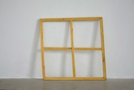 Keilrahmenkreuz, 2017, oil on aluminium 100✕103✕5 cm 