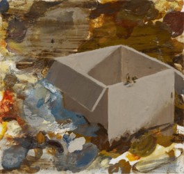 Kleiner Malerkoffer, 2011, oil on wood, 32✕34 cm 