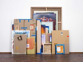 Bilder Einer Ausstellung II (Triptych III), 2013, oil on canvas, 300✕360✕36 cm 