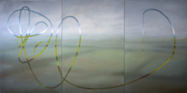 Knäul, 2017, oil on canvas, 120✕240 cm, three parts 