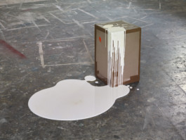 Malheur V, 2017, oil on wood, 50✕100✕68 cm, six parts 