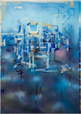 WTP (Pola Void), 2022, oil on canvas, 140 x 100 cm 