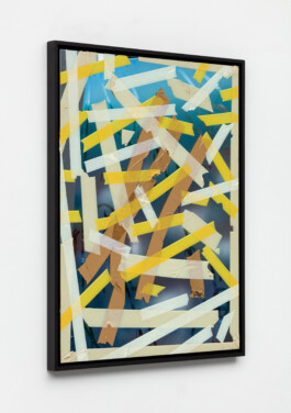 MTP, 2023, oil and resin on mirror glass, 84 x 64 cm 